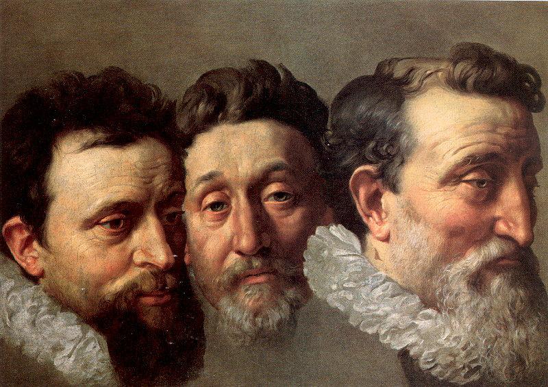 POURBUS, Frans the Younger Head Studies of Three French Magistrates oil painting image